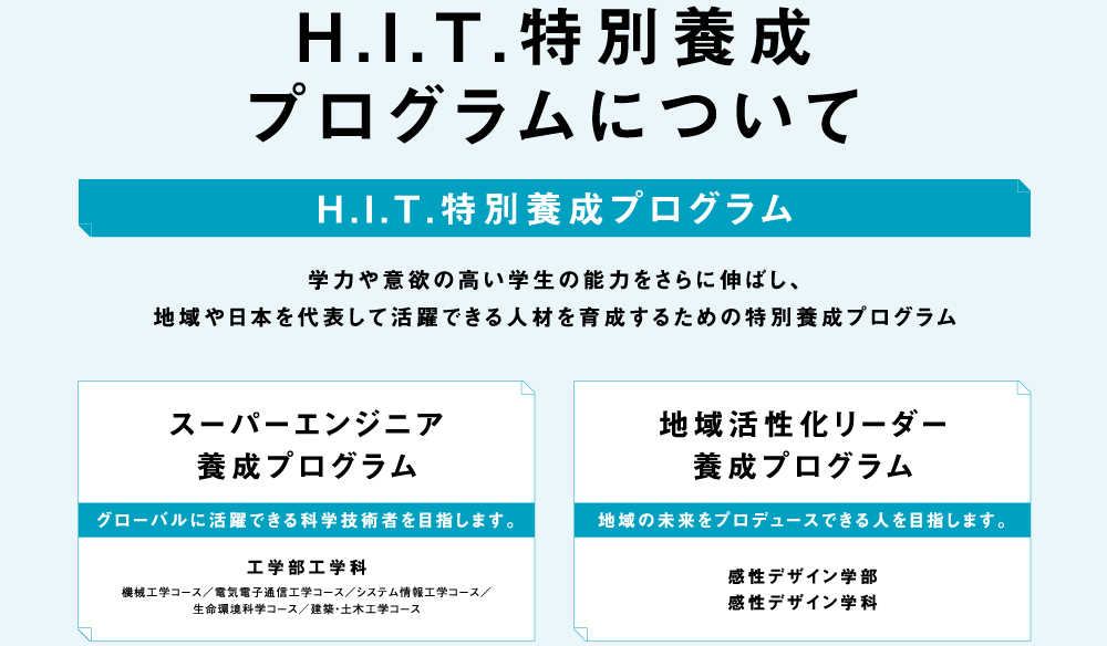 H.I.T.特別養成プログラムとは